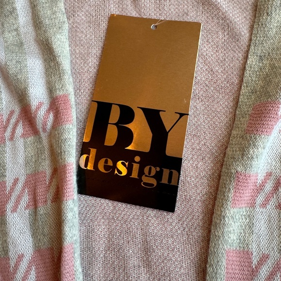 ByDesign Women’s Size XL Pink &‎ White Knit Cardigan NWT sold as is see photo - Picture 6 of 9